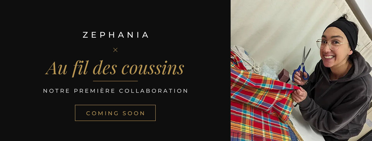 Zephania × Au fil des coussins, notre première collaboration, coming soon