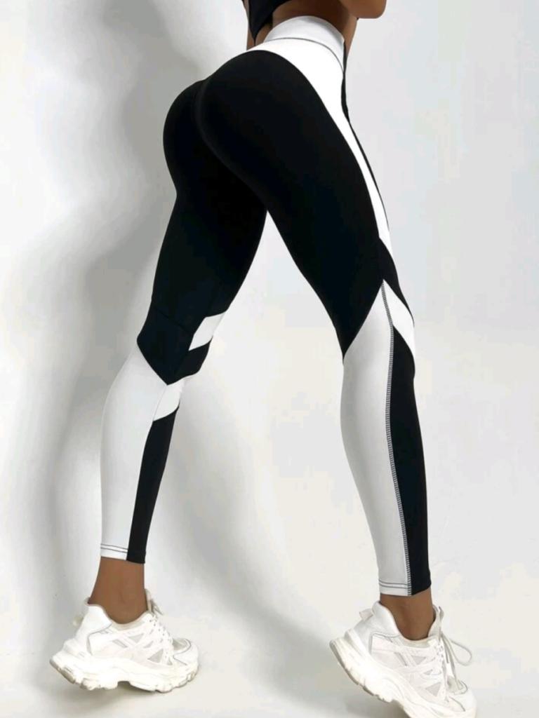 Legging bandes blanches