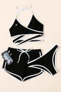 Bikini à lacets + short