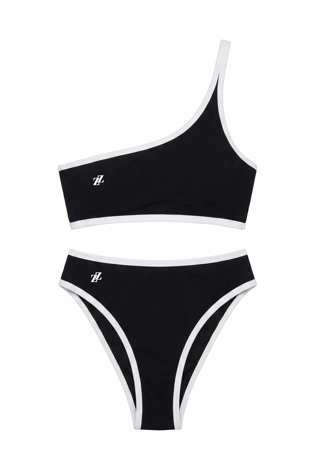 Bikini noir une bretelle