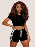 Short de sport rayé