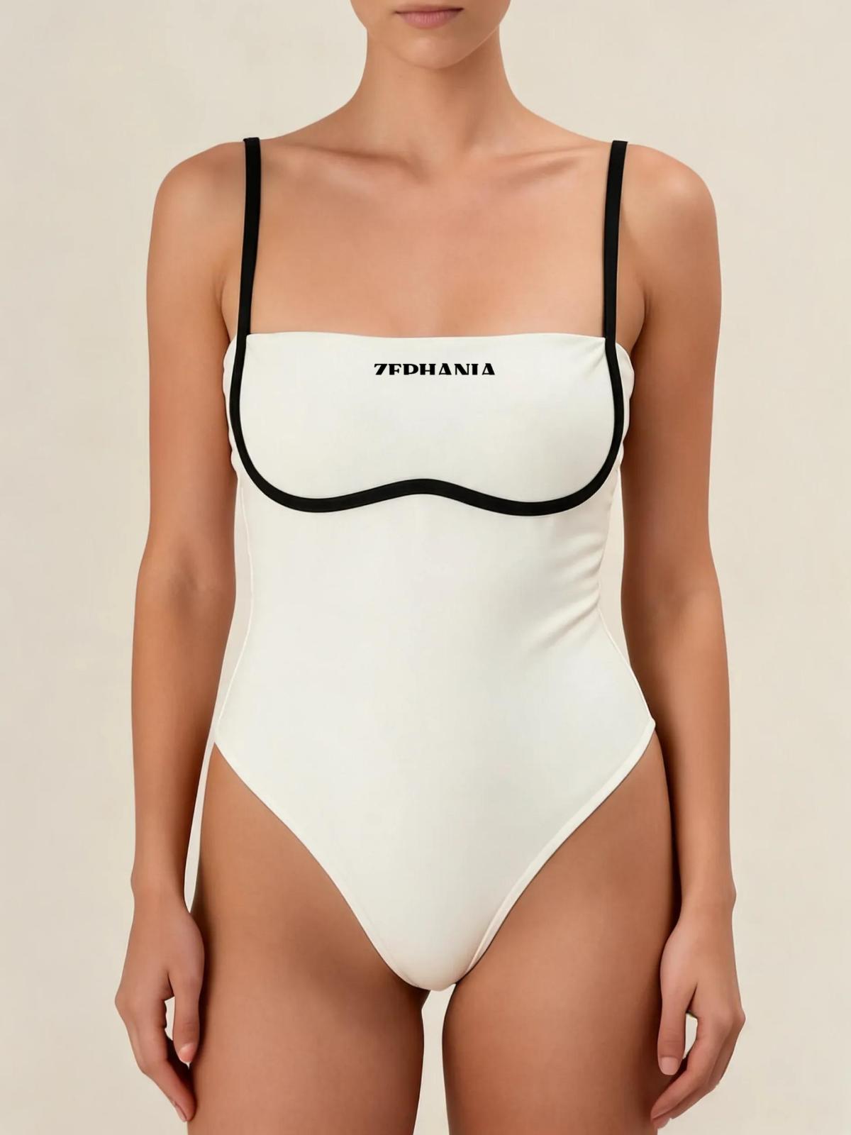 Maillot de Bain Une Pièce Liseré