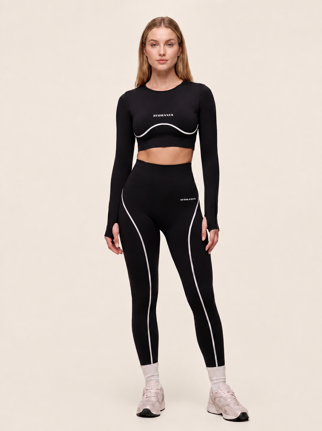 Ensemble Liseré Blanc Sport