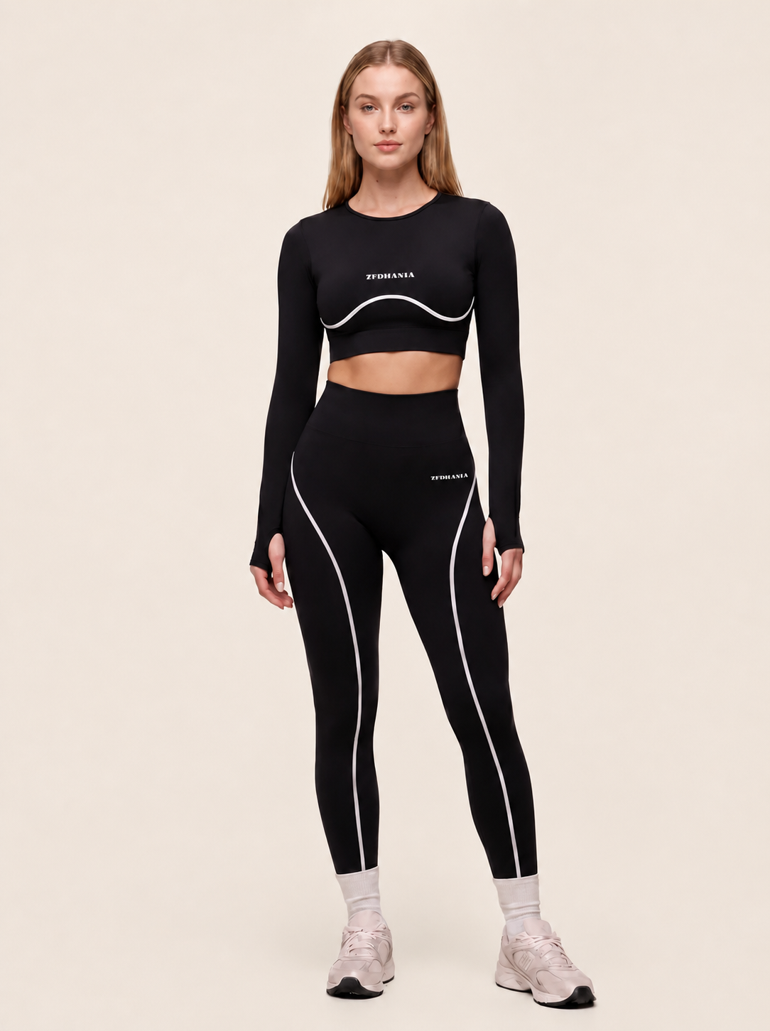 Ensemble Liseré Blanc Sport