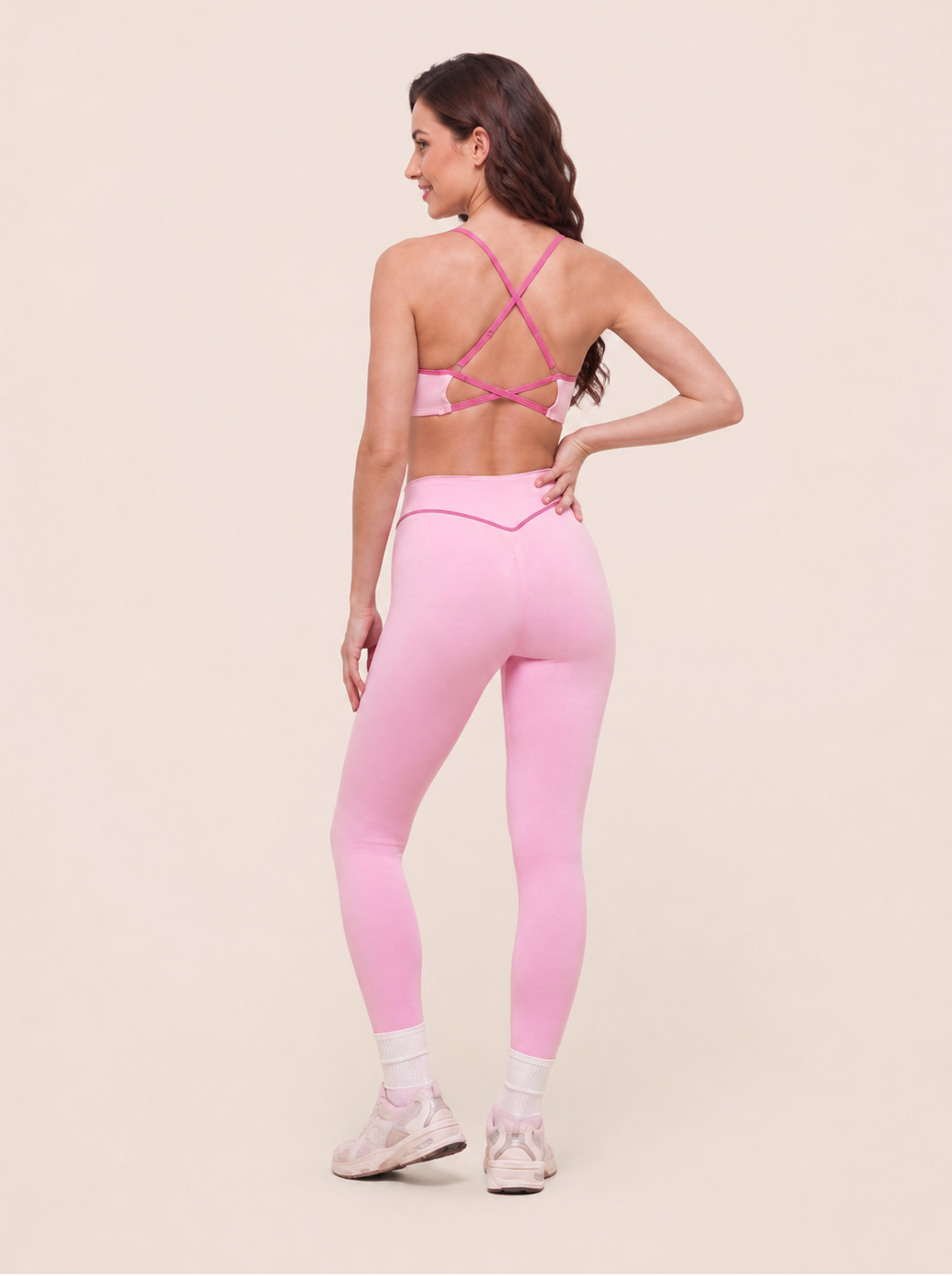 Ensemble rose pastel