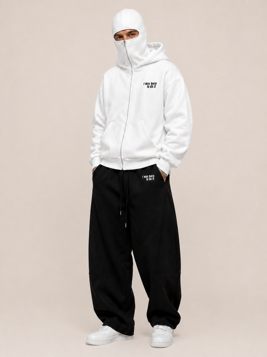 Veste coupe-vent "i was born to do it"