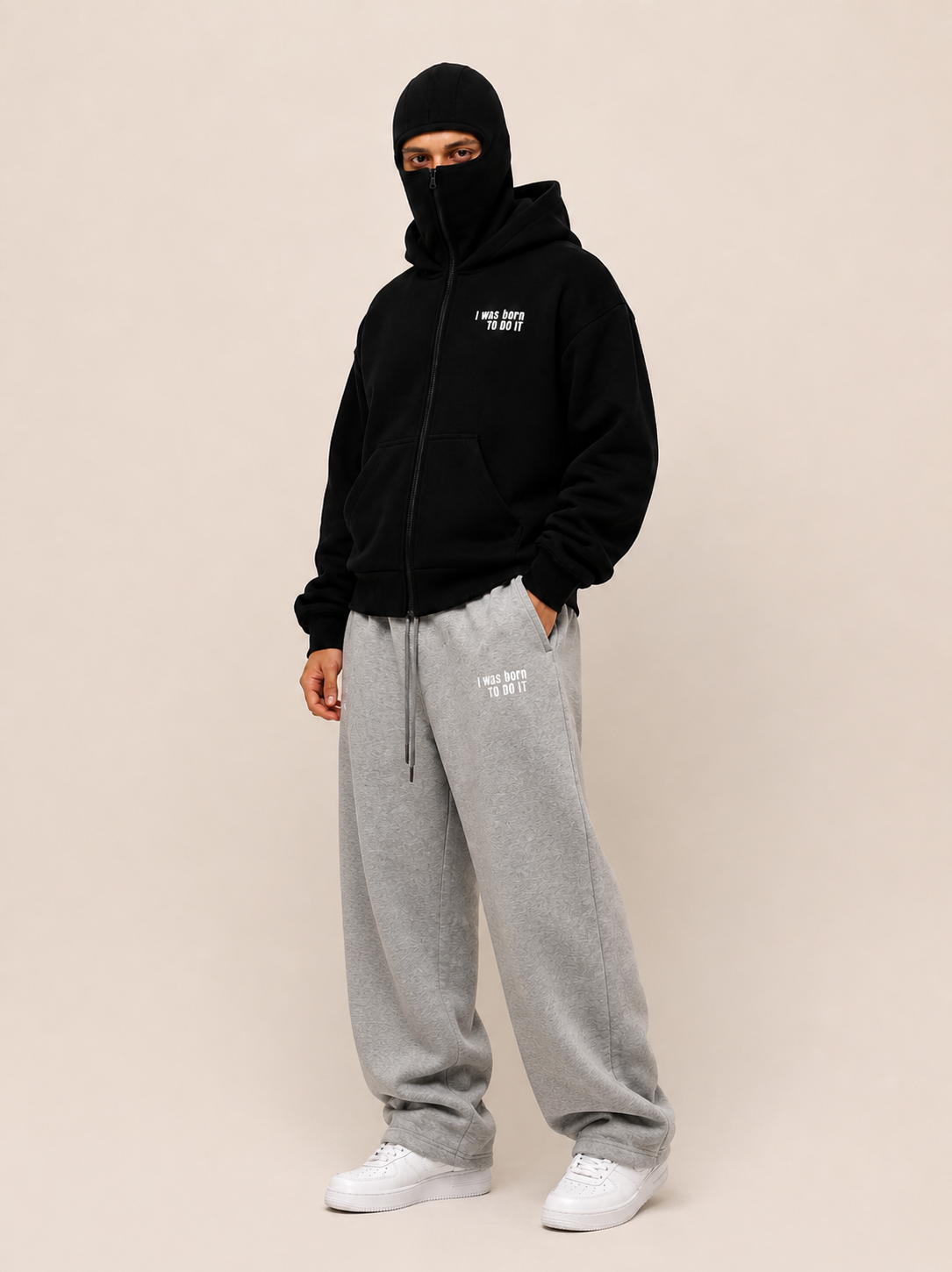 Veste coupe-vent "i was born to do it"