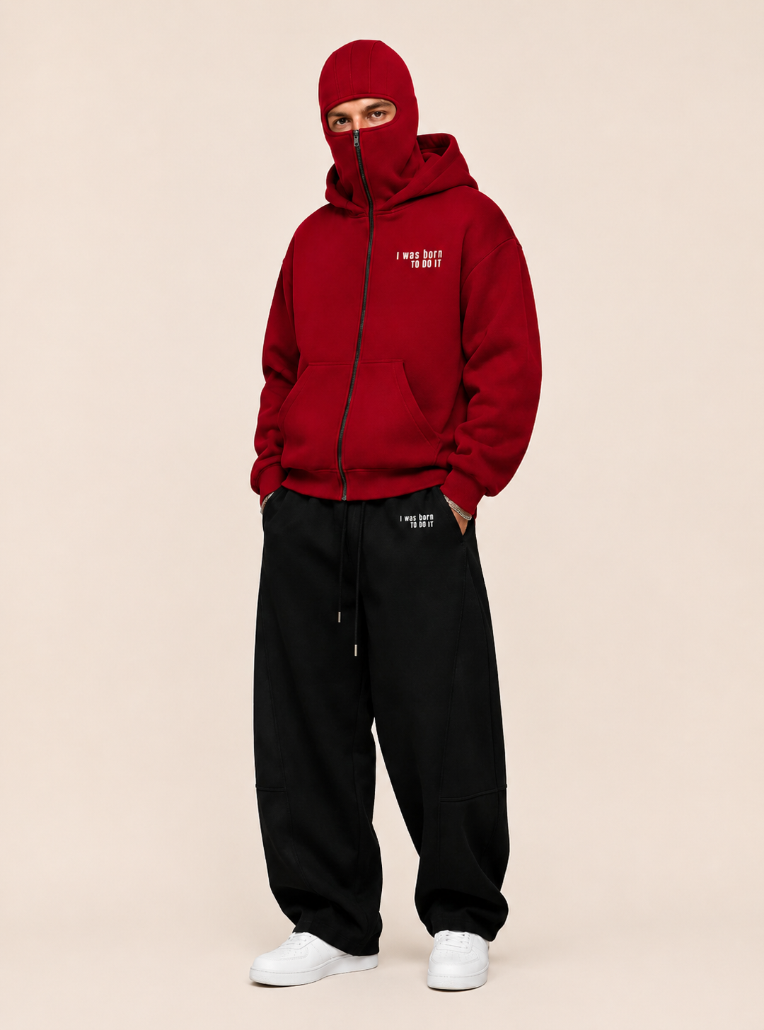 Veste coupe-vent "i was born to do it"