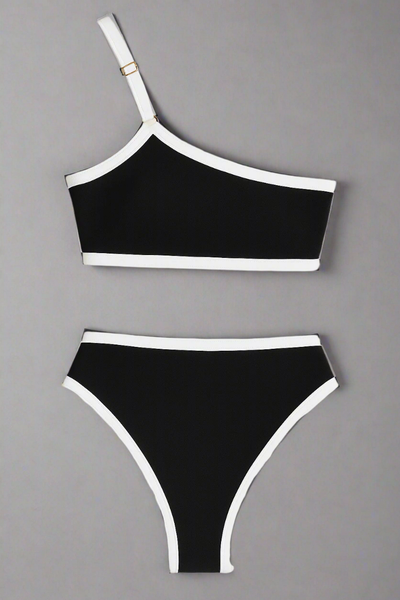 Bikini noir une bretelle