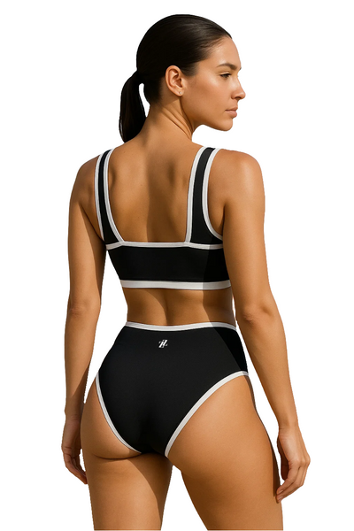 Bikini liseré blancs