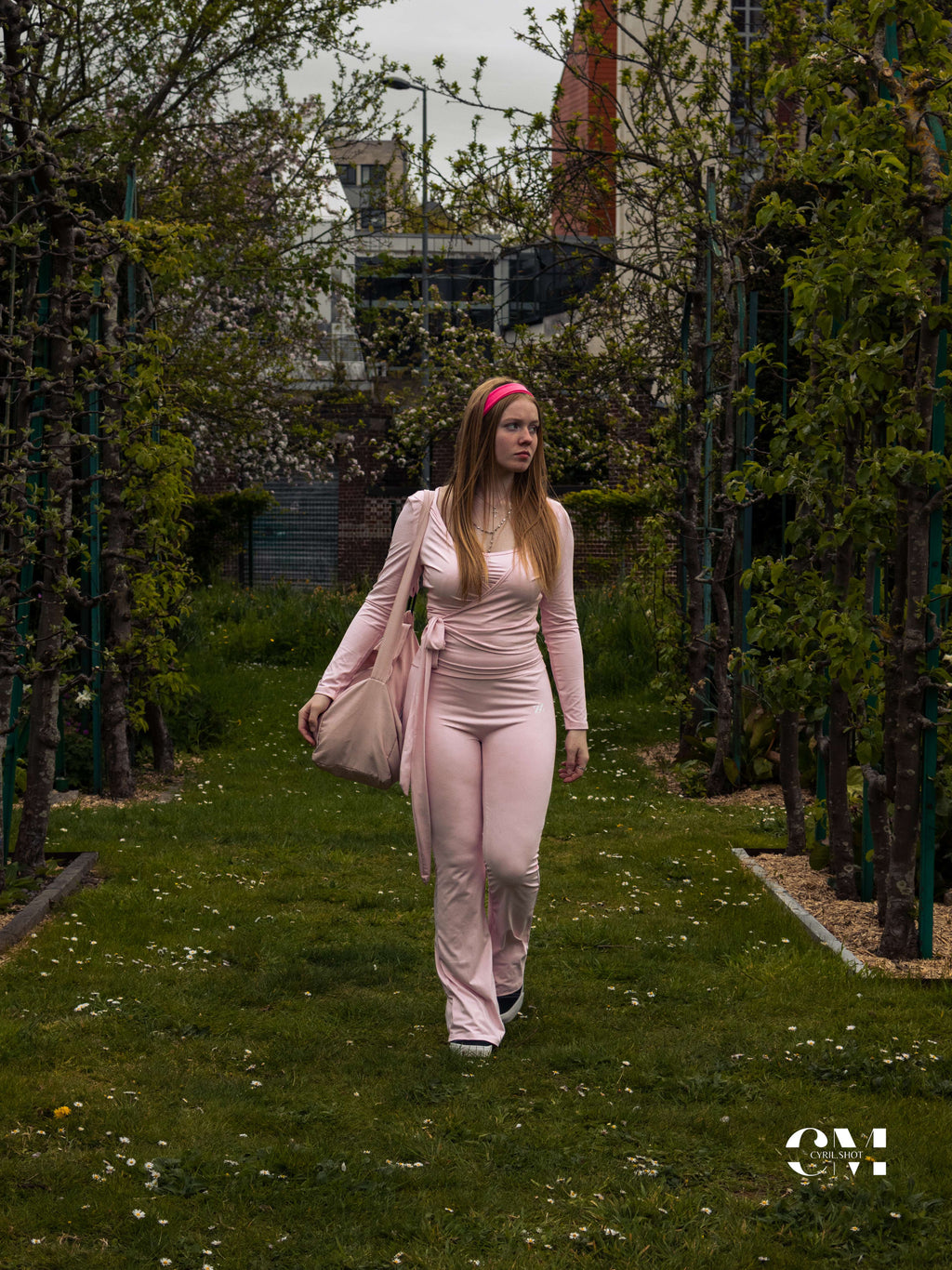 Ensemble yoga pastel rose