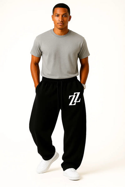 Jogging baggy noir logo