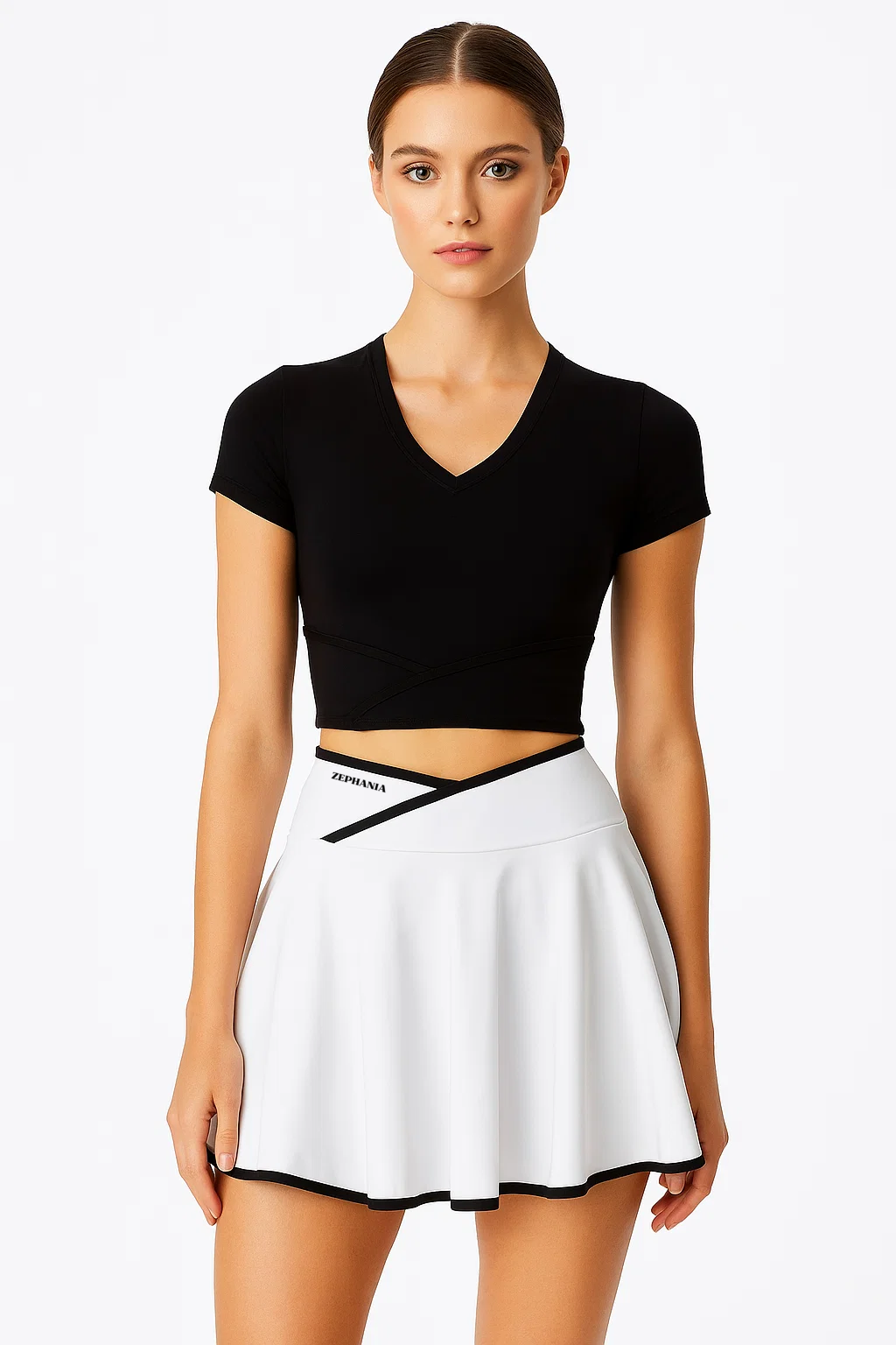 Jupe-short de tennis blanche