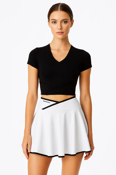 Jupe-short de tennis blanche
