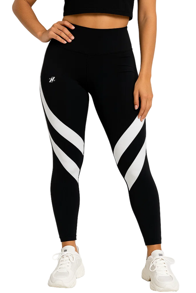 Legging bandes blanches