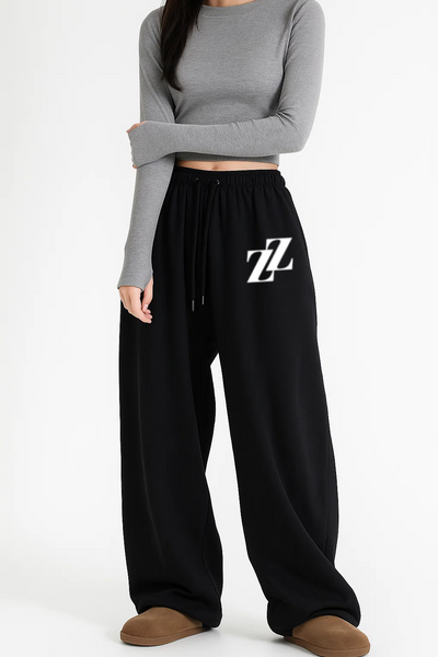 Baggy jogging noir logo