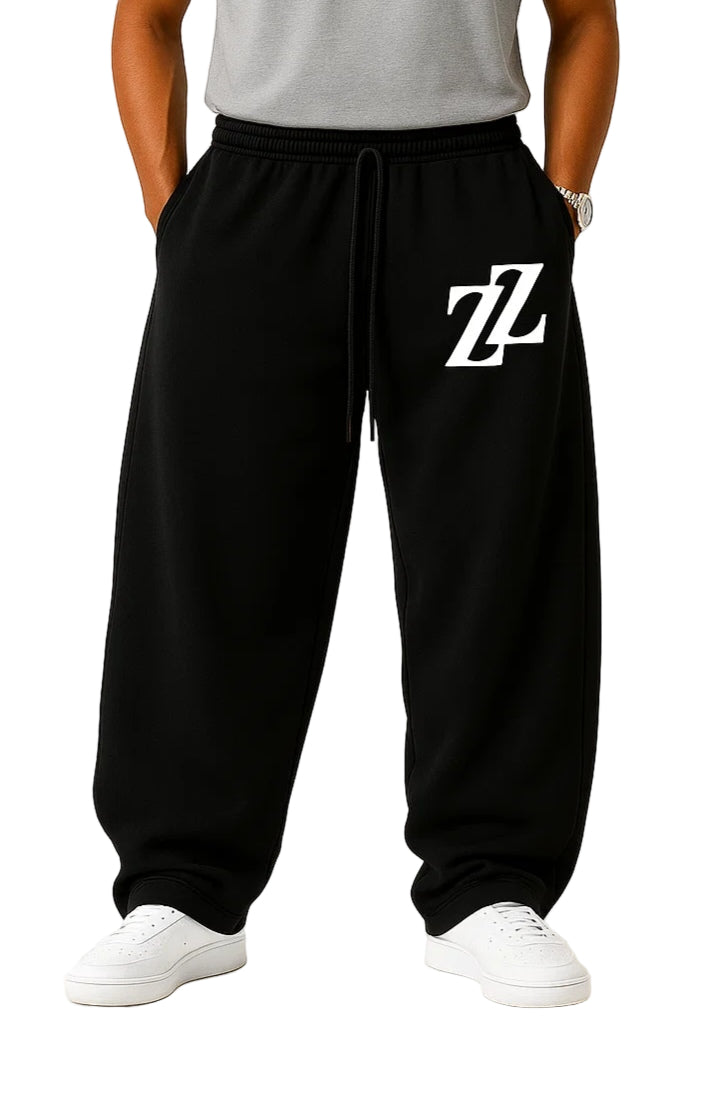 Jogging baggy noir logo