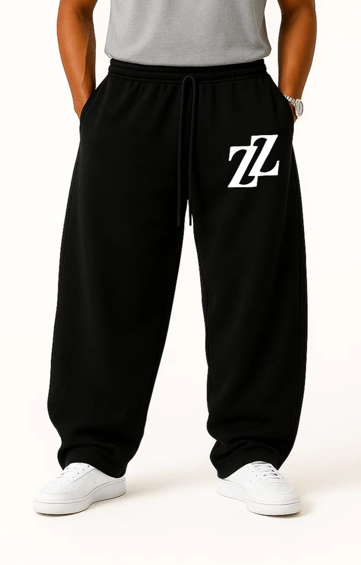 Jogging baggy noir logo