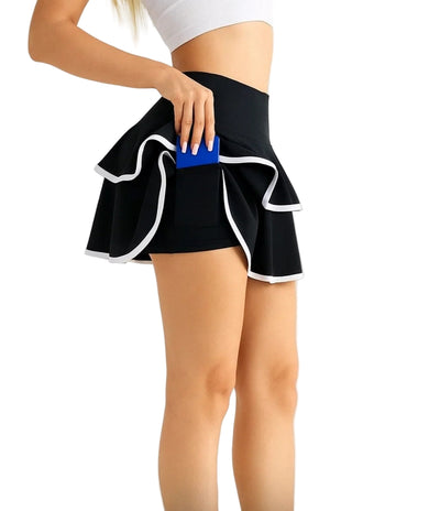 Jupe - short tennis noir et blanc